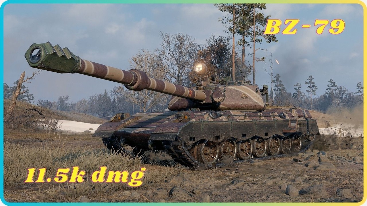 BZ-79 Goes Nuclear — 11.5k Damage Replay.  World of Tanks Top Replays.