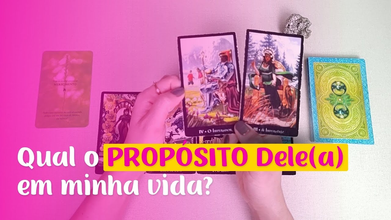 Qual o PROPÓSITO Dele(a) em minha vida? | Revela Tarot 💜🙏💜