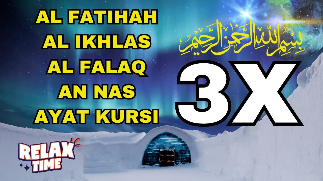 3X FATIHA, 3X AYAT KURSI, 3X IKHLAS, FELAK, NAS | SIHR, MAGIC, JINN, EVIL-EYE |1557| Alaa Aqel