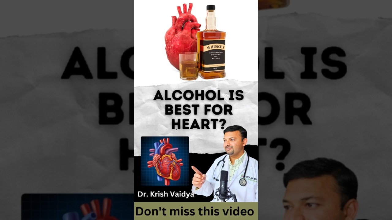 Alcohol is best for heart? #viralshorts