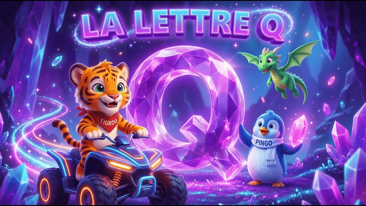 La Lettre Q : Course de Quad et Mystères de Cristal ! 💎🐯✨