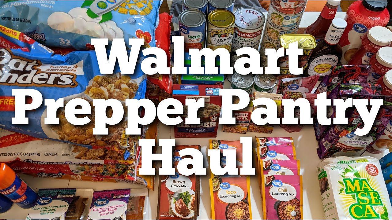 Walmart Prepper Pantry Haul
