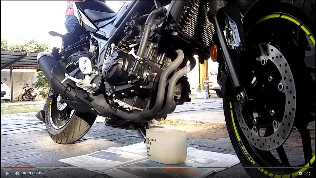 Cambio de aceite y filtro Yamaha MT03 !!!