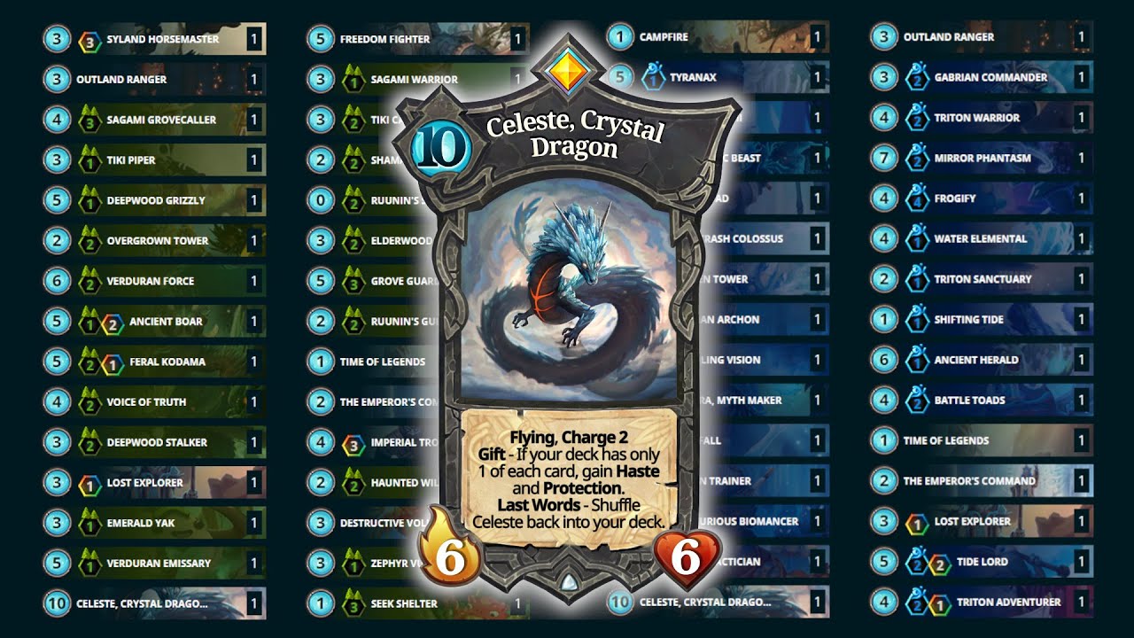 Celeste, Crystal Dragon | Faeria Card Review
