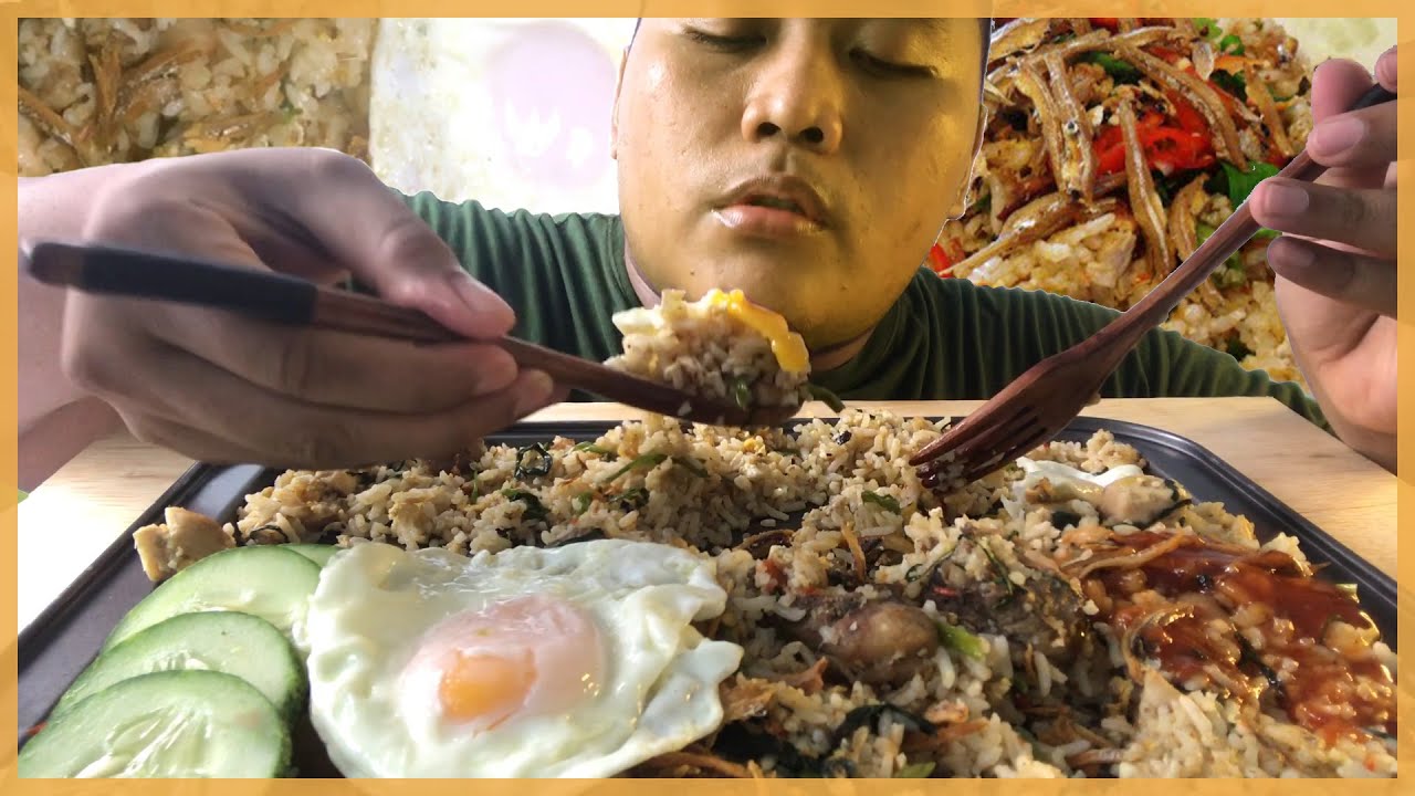 Takdapat balik kampung raya ni, mukbang NASI GORENG KAMPUNG pun jadi, JANJI SEDAP (Mukbang Malaysia)