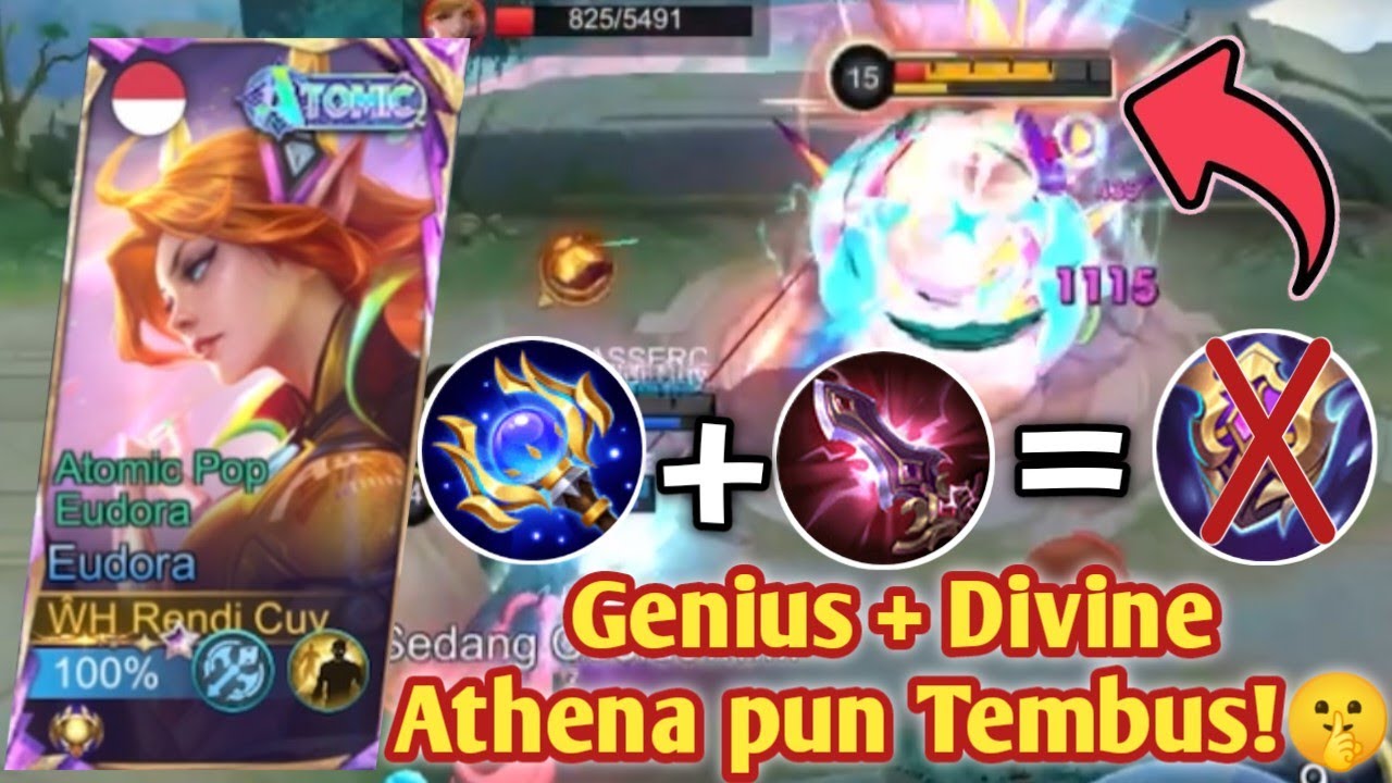 EUDORA BUILD TEMBUSIN ATHENA & ROSE GOLD! EZ KILL BANGET😆 BUILD EUDORA TERSAKIT 2025 - MLBB