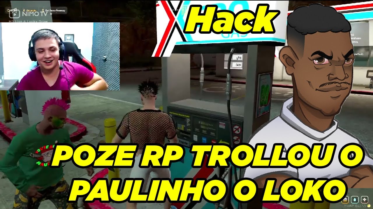 POZE RP TROLLOU O PAULINHO O LOKO NO GTA RP! POZE RP ZOANDO NO CIDADE ALTA COM MOD MENU ADM ANTI RP