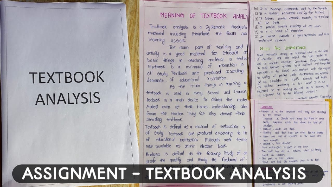 Textbook Analysis - Analyse any one course curriculum or textbook || Textbook Review ||