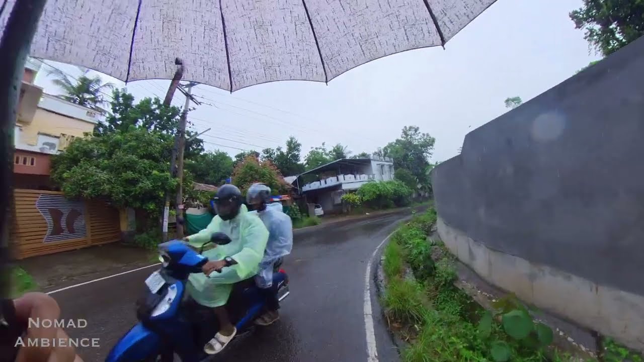 🌧️ Walking in the Rain Under an Umbrella | Relaxing Rain Sounds & Peaceful Walk 🚶‍♂️☔