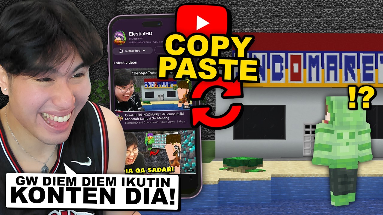 Berapa Lama Sampai YouTuber Minecraft Ini Sadar Kalau Gw COPAS Konten Dia ..