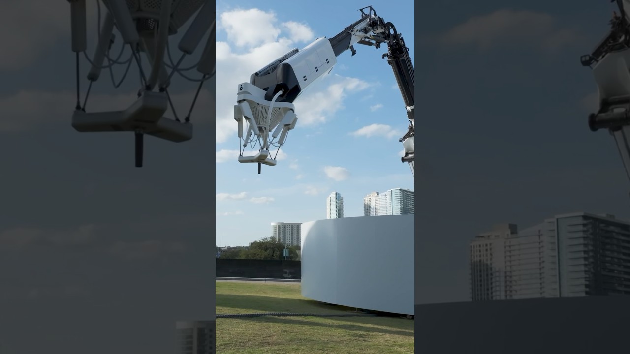 Multi-story robot to 3D print homes