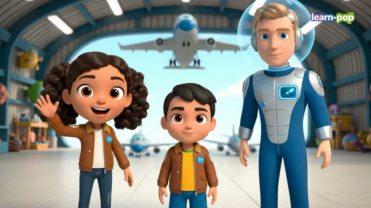 How to Make the Perfect Paper Airplane! ✈️ DIY Craft with Nila, Nihad & a Space Pilot #Learn_Pop