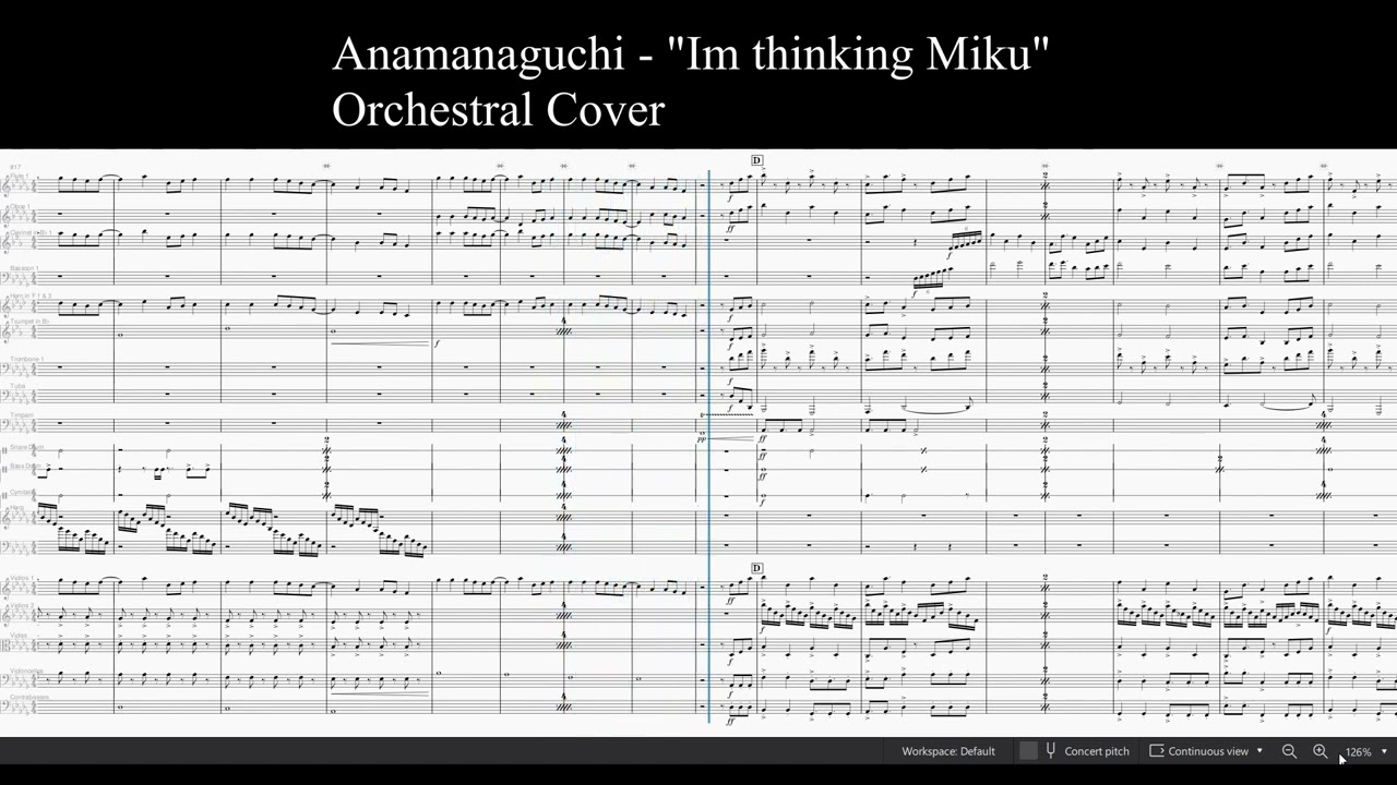 I'm Thinking Miku Orchestral Cover