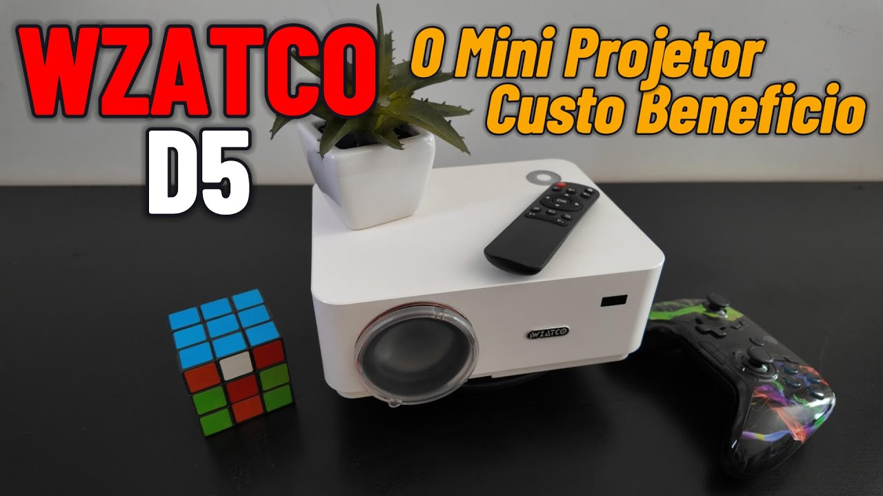 Wzatco D5 um dos melhores mini projetor custo-benéfico da atualidade. #WzatcoD5