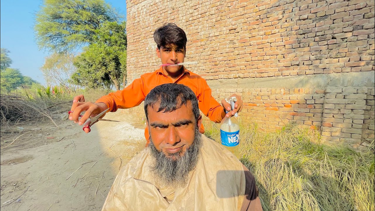 ASMR old The Barbershop With Old Cutting Shaving 🪒 