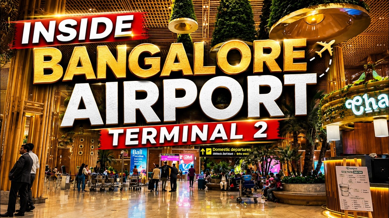 INDIA's🇮🇳 MOST BEAUTIFUL TERMINAL ||  BENGALURU AIRPORT TERMINAL 2 | USA Diaries