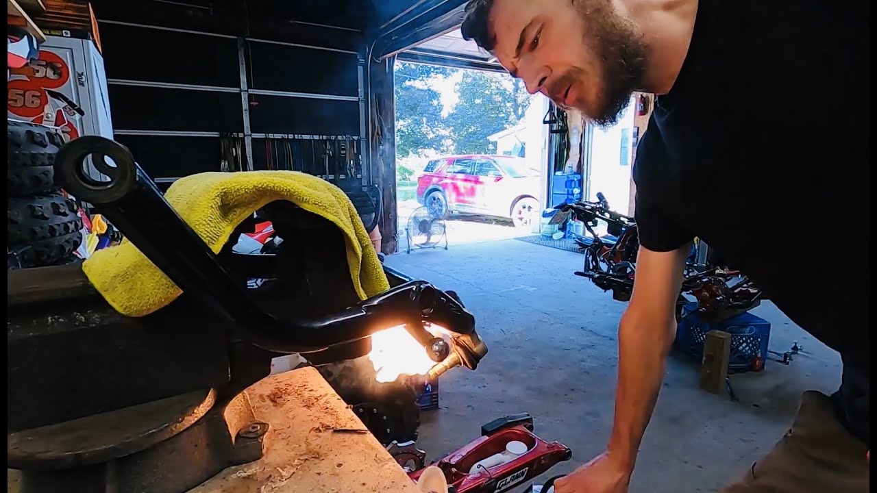 TRX450ER XC Build is almost alive again! A few more repairs before Round #5 D14 ATV XC Racing
