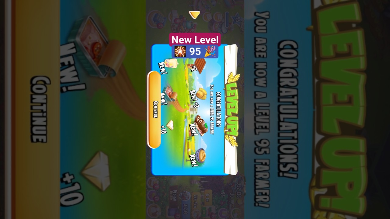 New Level up in Hay Day - Level 95 #hayday #new #levelup #speed #64000 #000