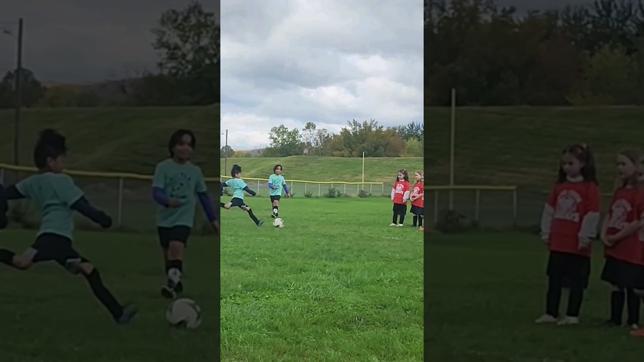 That has to hurt 😞 ⚽️ #socceraccident #accident #soccer #kids