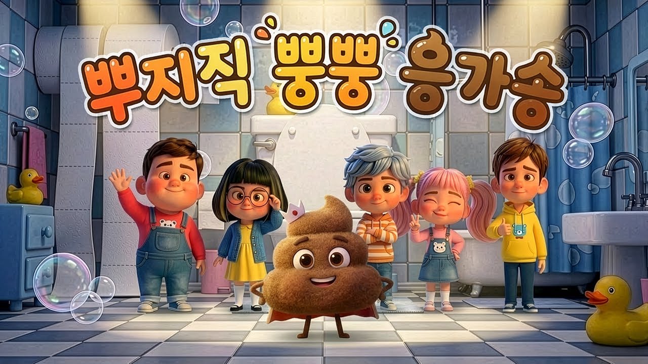 [함께배워요] 꾸륵꾸륵, 배가 아프면 어떻게 해야 할까요?🎵 뿌지직 뿡뿡 응가송ㅣ리틀송랜드