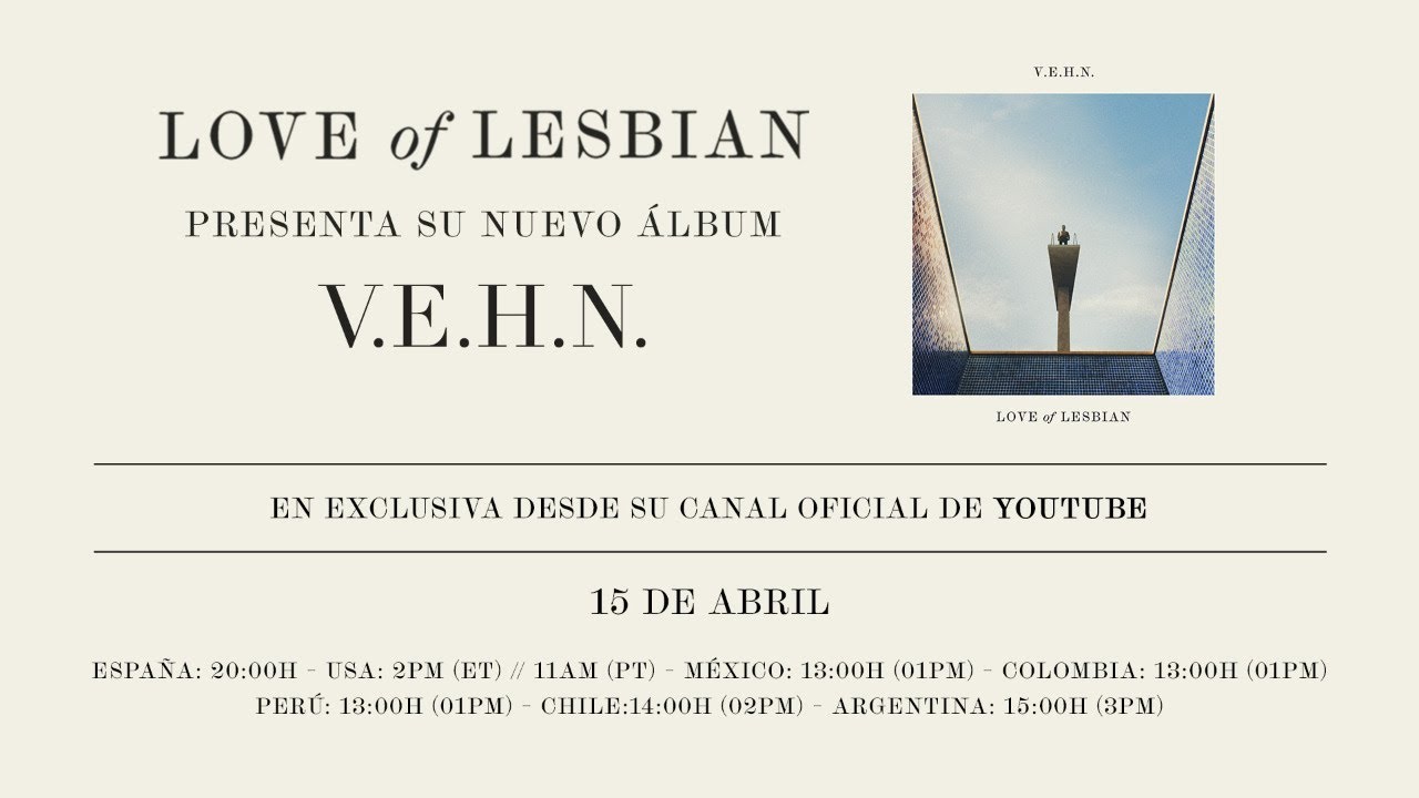 Love of Lesbian presenta en directo su nuevo álbum V.E.H.N.