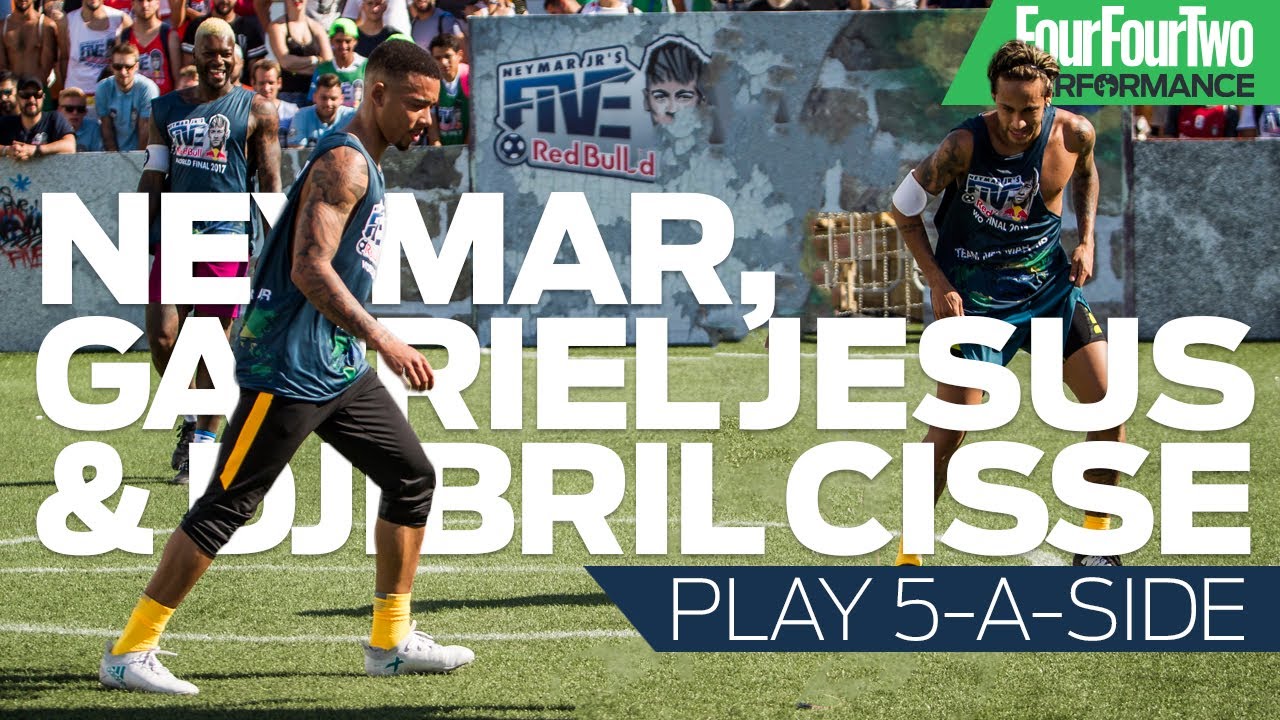 Neymar, Gabriel Jesus & Djibril Cisse Play 5-a-side | Tricks and Skills