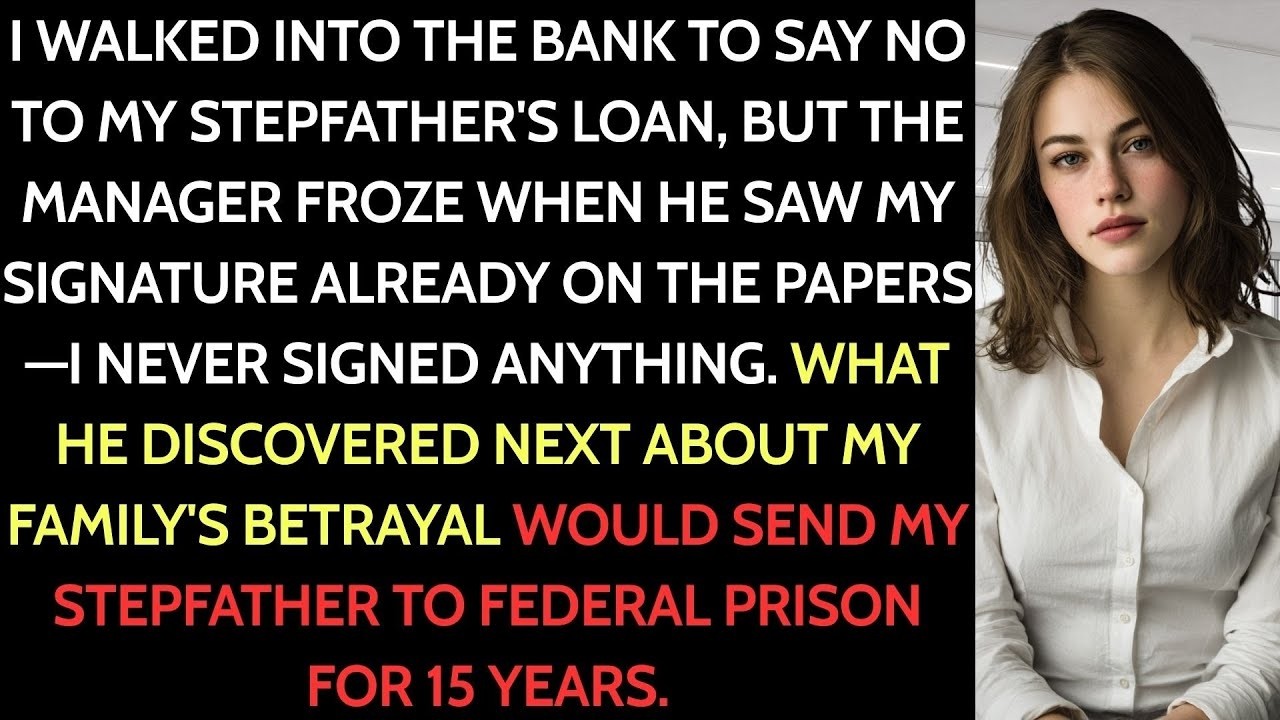 Stepfather beat me at the branch for not co signing—Mom  “Don’t shame us”—the manager paused