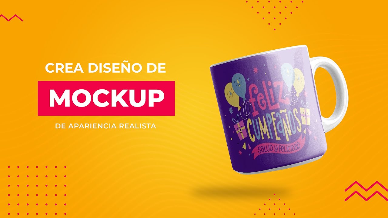 Crea Mockup de taza en Photoshop y muestra tu diseño de una forma profesional.