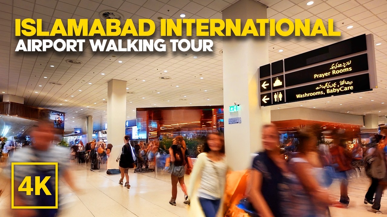 Islamabad International Airport Walking Tour | Airport Tour in 4K