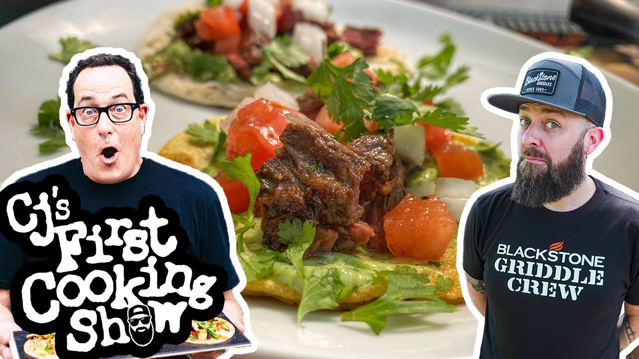 Sam the Cooking Guy's Carne Asada Tacos | CJ's First Cooking Show | Blackstone Griddles