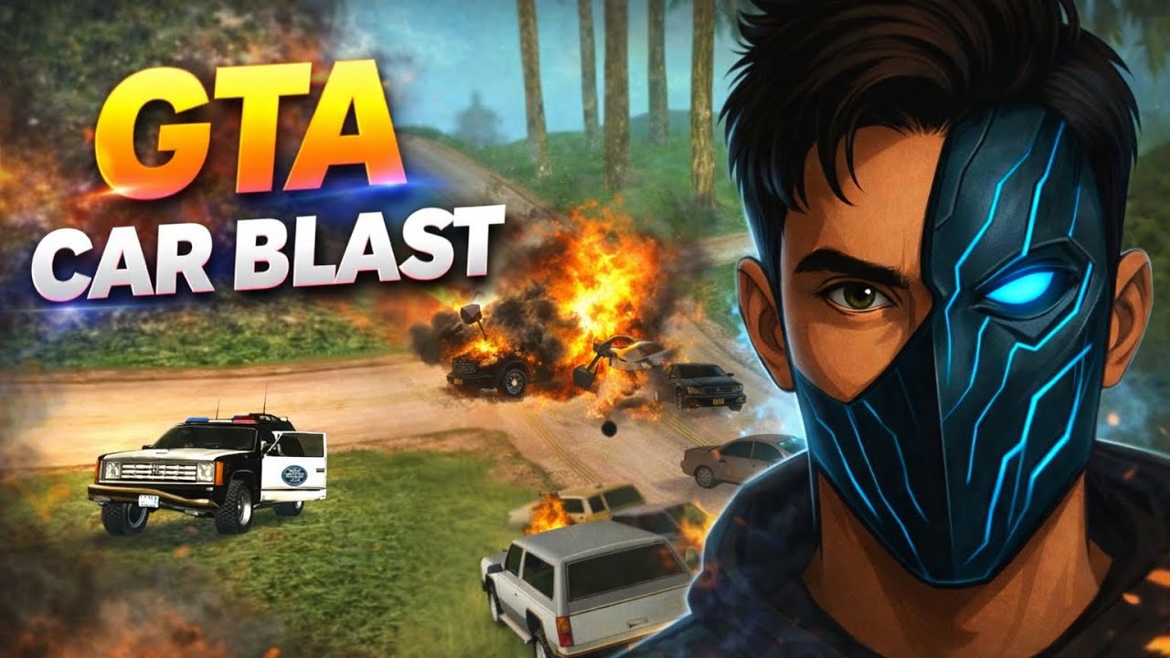GTA Car Blast 💥 Police Chase Gone Wrong!#gta#gtagameplay#gtacarblast#gtadriving