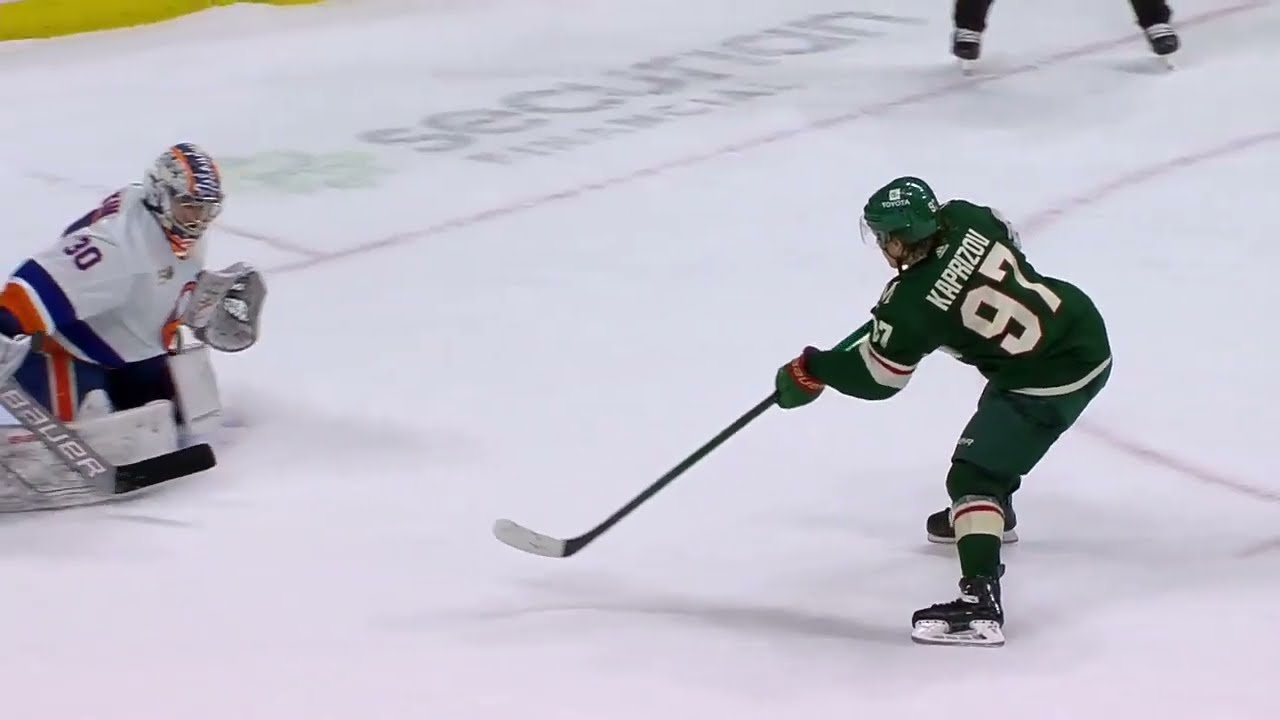 Ilya Sorokin stops Kirill Kaprizov in shootouts vs Wild (28 feb 2023)