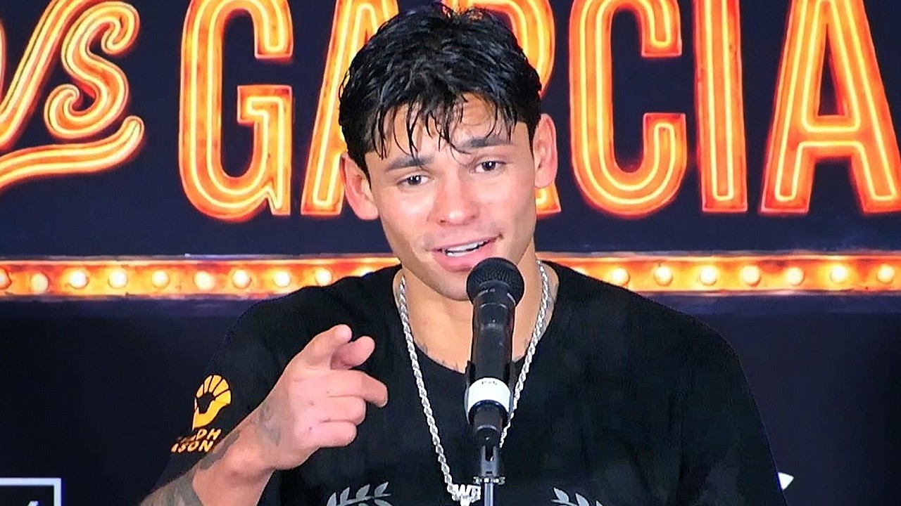 Ryan Garcia VOWS TO BEAT HANEY’S A** & embraces Teofimo after Barrios win
