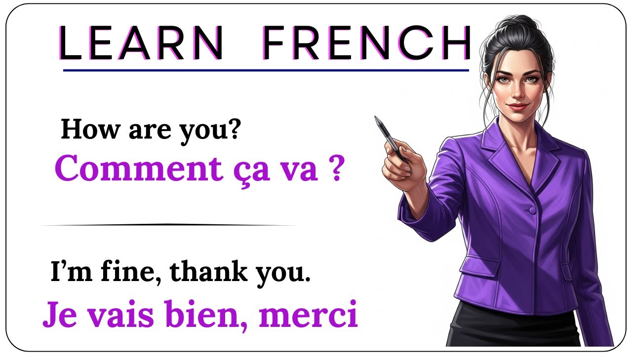 FRENCH Conversations between 2 (two) Friends | Easy French | Learn French | Apprendre le français