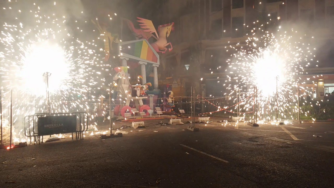 Masclet&agrave; Nocturna - Falla Cadiz Los Centelles - Pirotecnia RICASA - 16/03/'19 - Fallas 2019