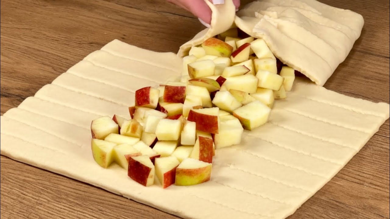 Nur 2 Äpfel und Blätterteig, unser Familiendessert für den Herbst!