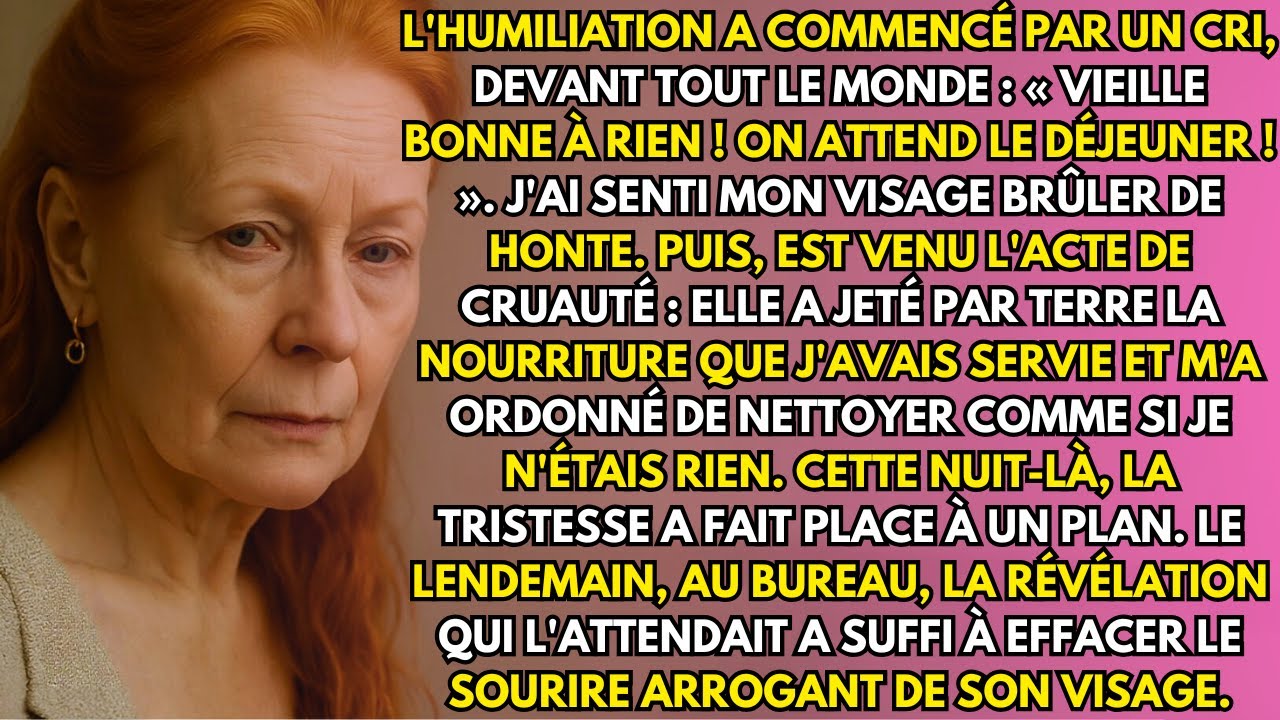 Elle m'a crié «Bonne à rien!» à la fête. J'ai souri. Mon fils avait déjà son dossier.
