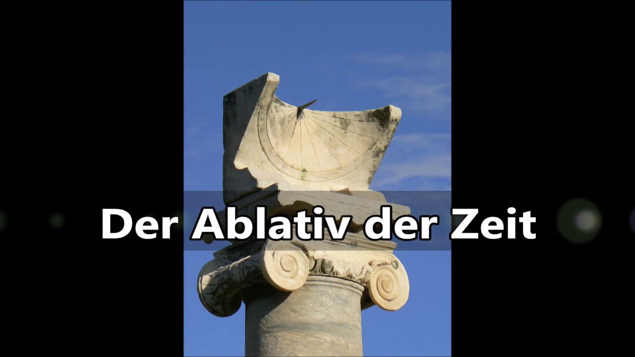 Der Ablativ der Zeit