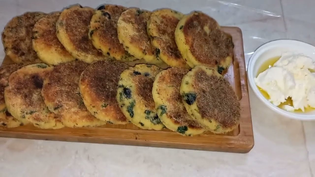 تحضيرات رمضان حريشات بالسبانخ والزيتون من ألذ مايكون