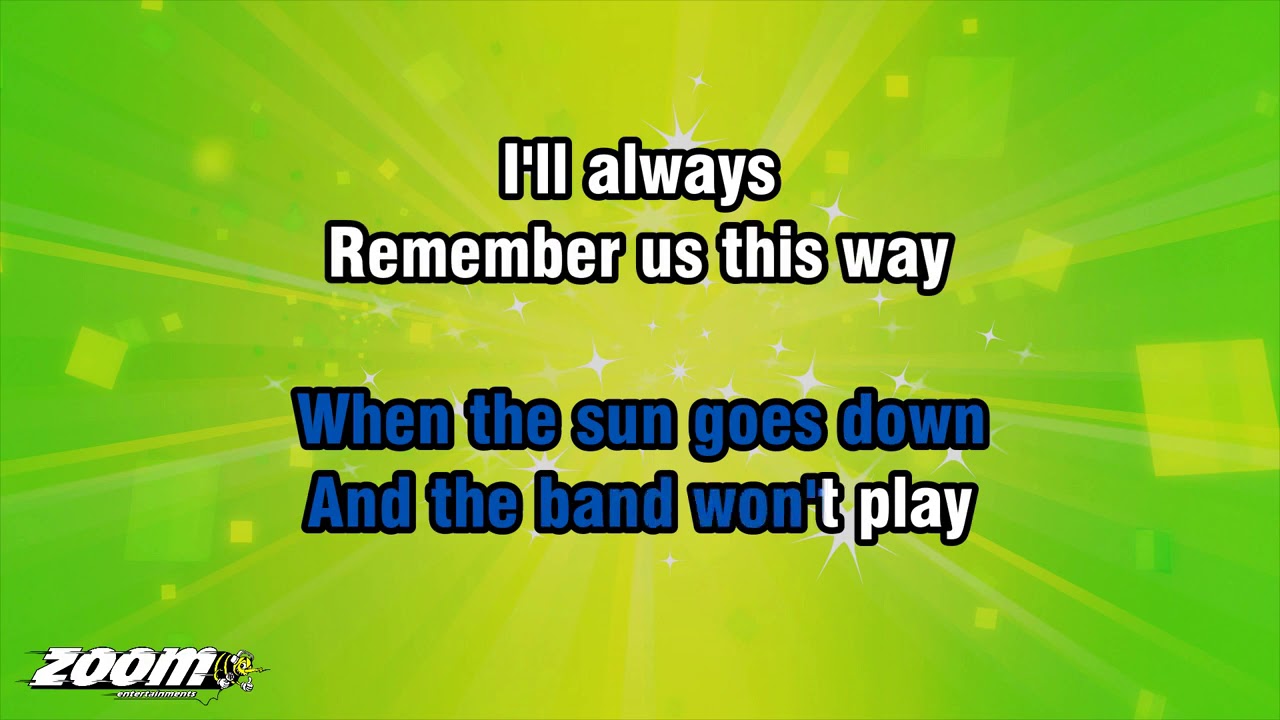 Lady Gaga - Always Remember Us This Way (Karaoke Version) with Lyrics On Screen