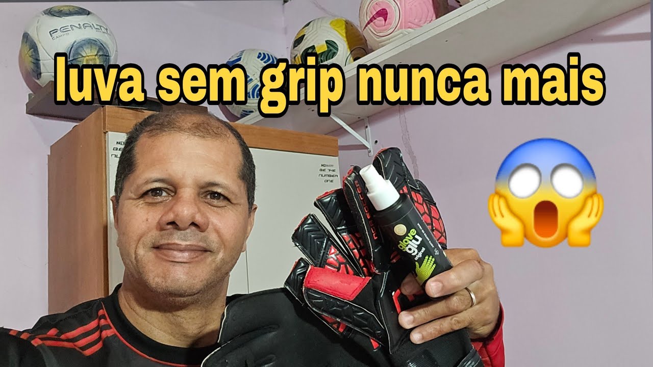 Luva de goleiro sem grip nunca mais, chegou o glove glu para resolver seu problema 