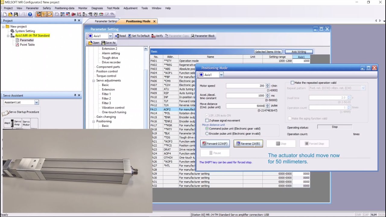 SMC how to set up LECSN T with MR Configurator 2
