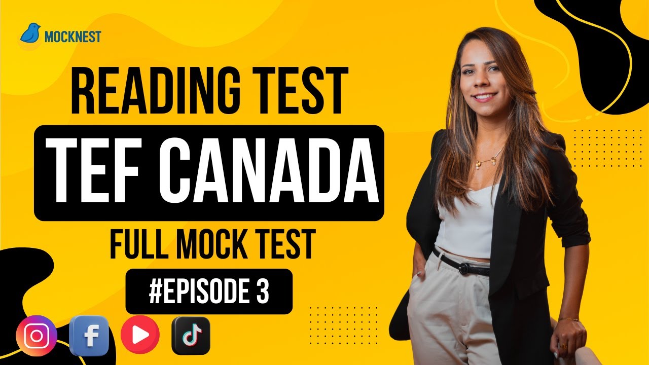 TEF Canada Reading Comprehension – Exam 3 | Compréhension Écrite – Examen 3 | Mock Test 2025