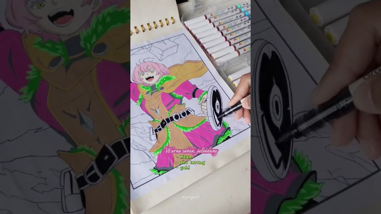 Tutorial Mewarnai Anime : Kemenanganku di Musim Semi - Lets Coloring Your Anime