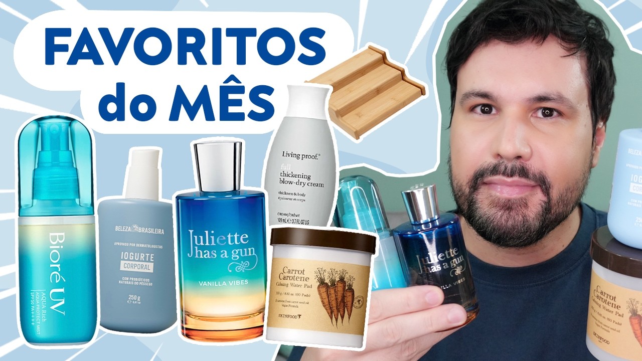 PRODUTOS FAVORITOS DE FEVEREIRO Skincare Perfume Hidratante Cabelo Casa e Organização