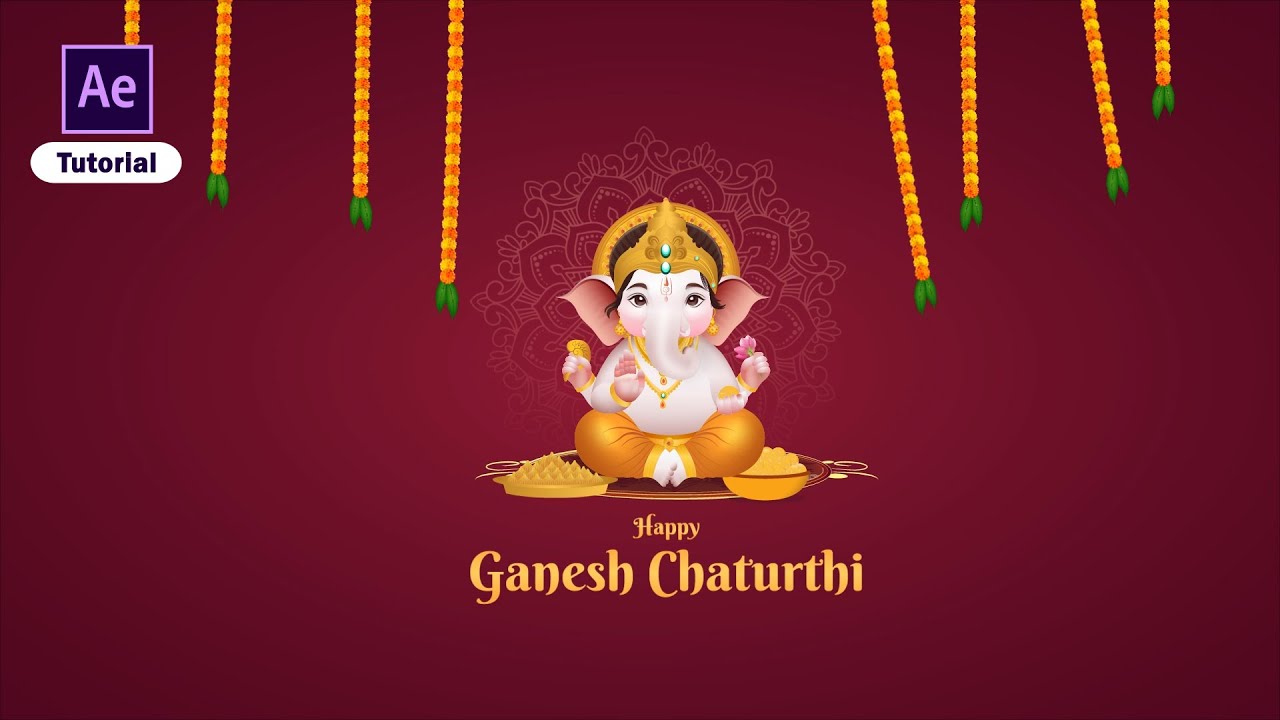 Ganesh Chaturthi motion graphics | Ganesh Chaturthi Animated video | After effect tutorials