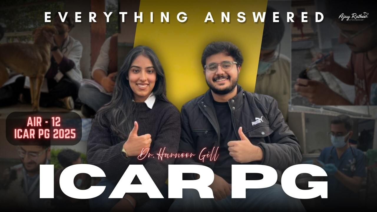 ICAR PG AIR 12 Interview | Everything you need to know about ICAR #veterinary #icar #icarpg #skuast