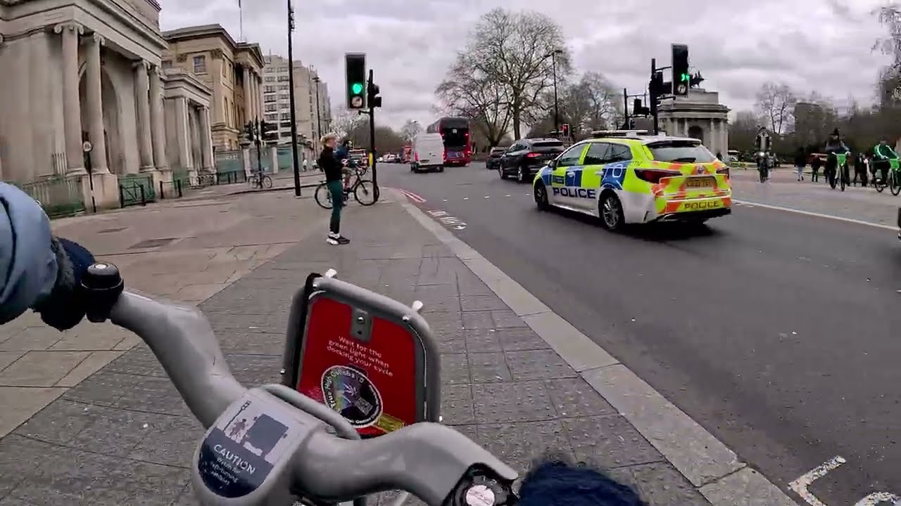 4K Peaceful Cycling London 🌥 | Kensington Gardens to Southwark