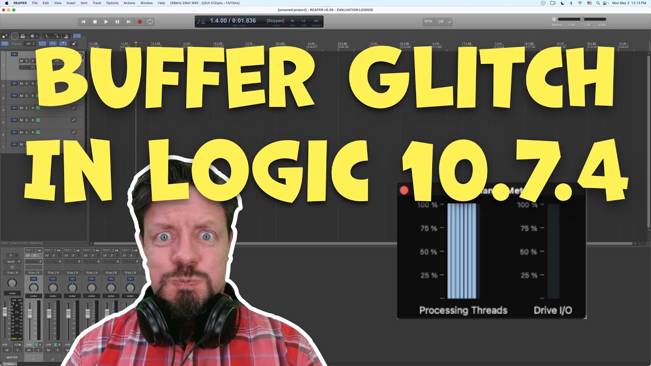 A Buffer Glitch in Logic 10.7.4