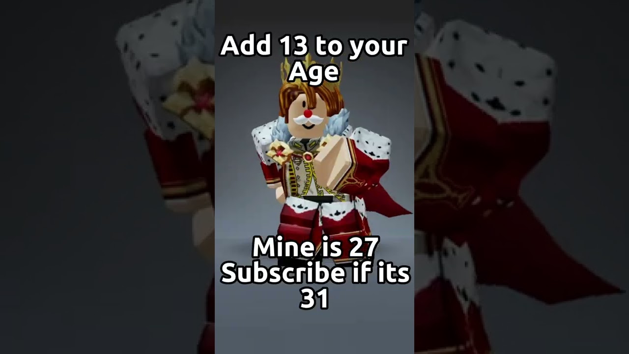 Add 13 to your age..🤭😲#roblox #shorts